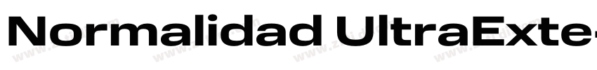 Normalidad UltraExte字体转换 Normalidad UltraExte字体转换